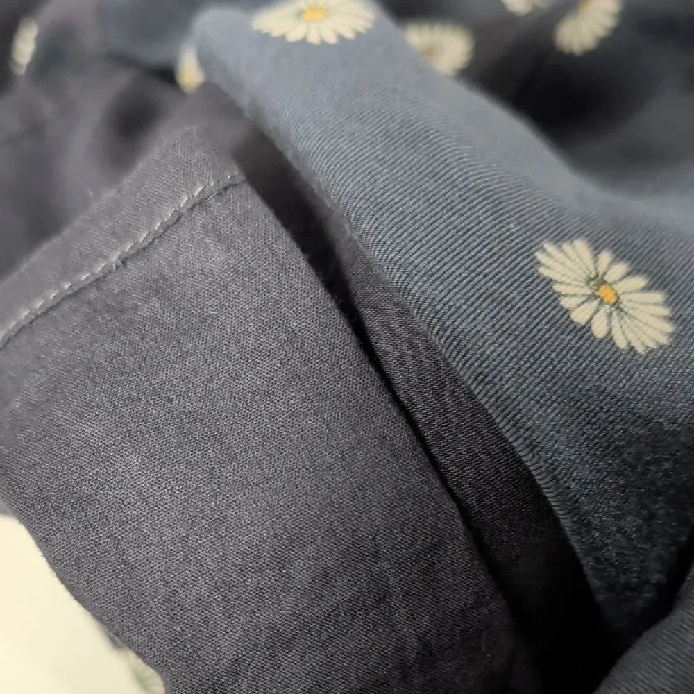 Jack Wills Blue Mini Dress with White Daisy Print